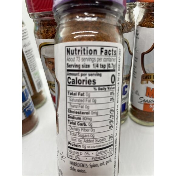 FRESH Magic Chef Paul Prudhomme's Magic Seasoning 6 Jar Set Variety Pack Lot - Picture 10 of 15